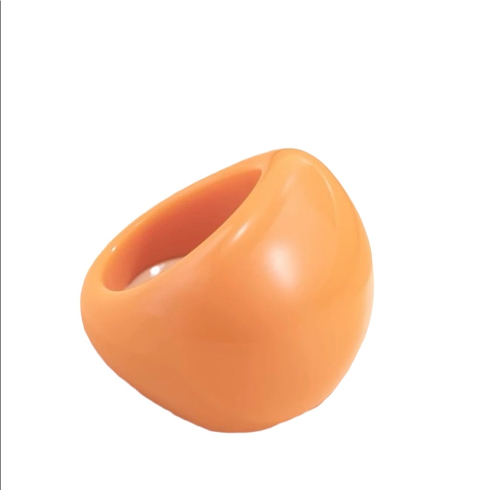 Chunky Acrylic Orange Ring
